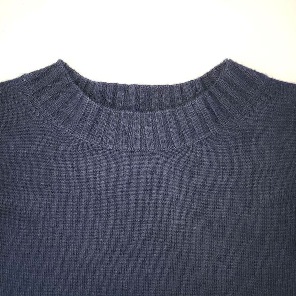 Vince Wool & Cashmere Sweater Dark Blue Size S - Picture 3 of 5
